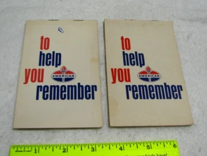 American Oil Company kleiner leerer Notizblock zur Erinnerung 1965 1966 - Bild 1 von 3