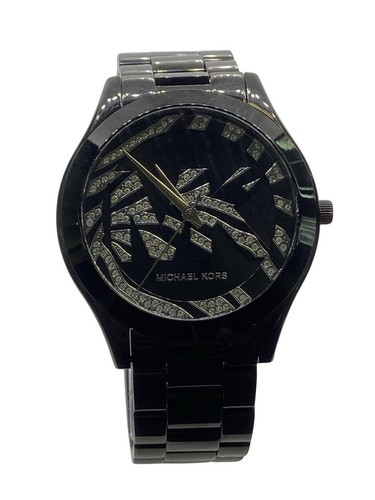 MICHAEL KORS MK 4562 SLIM PASSERELLA QUADRANTE NERO ACCIAIO INOX DONNA CON (EPJ024356)