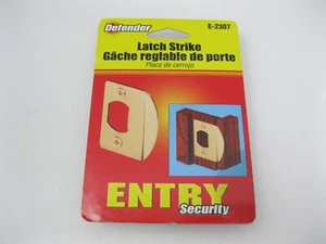 Defender E-2307 Deadlatch Latch Door Strike Entry Security Brass 2003 New Sealed - Picture 1 of 4