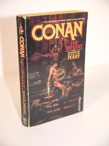 CONAN THE DEFIANT (1987) BY STEVE PERRY 1ST PRINTING PAPERBACK VINTAGE FANTASY - Picture 1 of 3