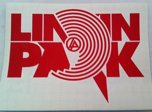 LINKIN PARK Red Target Block Logo RUB-ON car window STICKER NEW OFFICIAL MERCH - Picture 1 of 1