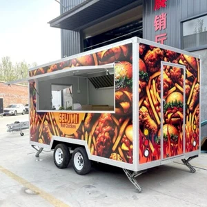 Food Truck BBQ Pizza Coffee Van Ice Cream Cart Food Trailer camper trailer house - Picture 1 of 9