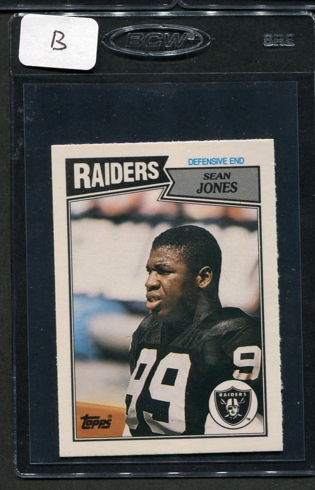 1987 Topps UK Sean Jones RC #50 Raiders Nm/mt (B) - Image 1 of 1