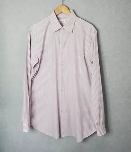 Brioni Shirt Long Sleeve Button Up Men's Size 17.5/44 Multicolor Striped Italy - Picture 1 of 13