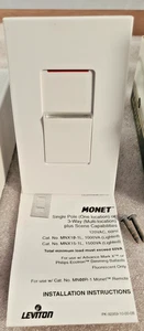 💥Leviton MNX10-1LW Dimmer scorrevole monopolare o preimpostato a 3 vie Monet bianco - Foto 1 di 14