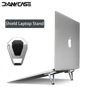 Schild faltbar Laptop Ständer Notebook Unterstützung tragbar Gummi Kufen Pad Schreibtisch Ständer - Bild 1 von 4
