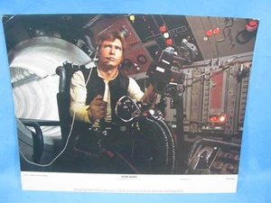 STAR WARS 1977 LOBBY CARD ART PRINT HAN SOLO HARRISON FORD MILLENIUM FALCON - Picture 1 of 1