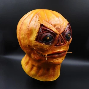Juegos con disfraces Decoración Fiesta Divertida Cabeza Propulsor Calabaza Máscara Alienígena Halloween Látex - Imagen 1 de 5
