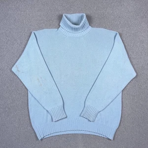 Loro Piana Pullover Herren XL %100 Kaschmir Rollkragen Hellblau Made in Italy - Bild 1 von 11