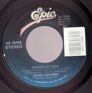 Alice Cooper , House Of Fire, (7", Single), NM or M-, 3584308539 - Picture 1 of 4