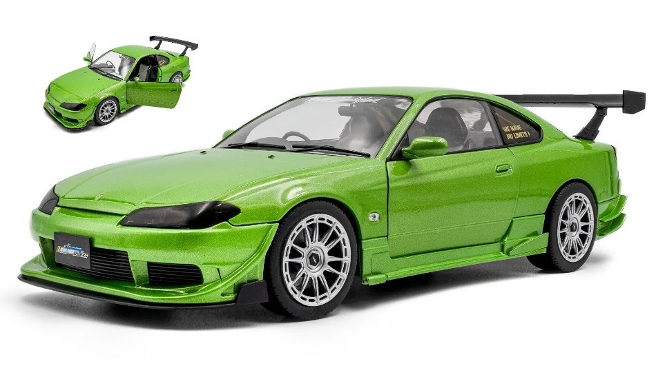 Solido NISSAN SILVIA (S15) COUPE SPEC-R AERO 1999 MET.GREEN 1:18 - Immagine 1 di 1