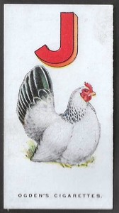 OGDENS-POULTRY ALPHABET 1924-#10- JAPANESE 