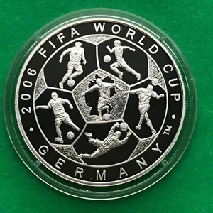 Mongolia Silver 500 Togrog 2006 FIFA WORLD CAP 2006 Proof - Picture 1 of 2