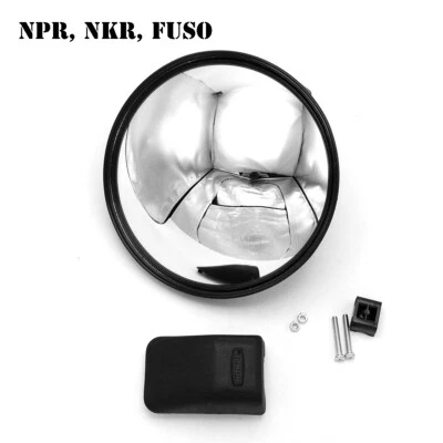 8" Universal Under Side Mirror Fits Hino Isuzu Toyota NPR Fuso ELF 1990 - 2019 - Image 1 of 4