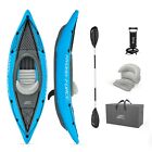 Bestway Cove Champion Inflatable Kayak 1/2 Person Canoe Water Boat Paddle Pump