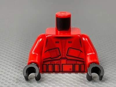 LEGO Star Wars Minifigura Soldado Sith Torso Cuerpo Rojo con Negro Episodio 9 Foto 1 de 4