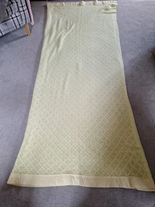 Witney Cellular Lemon Blanket 80" X 90" With Nylon Trim Very Good Condition - Picture 1 of 6