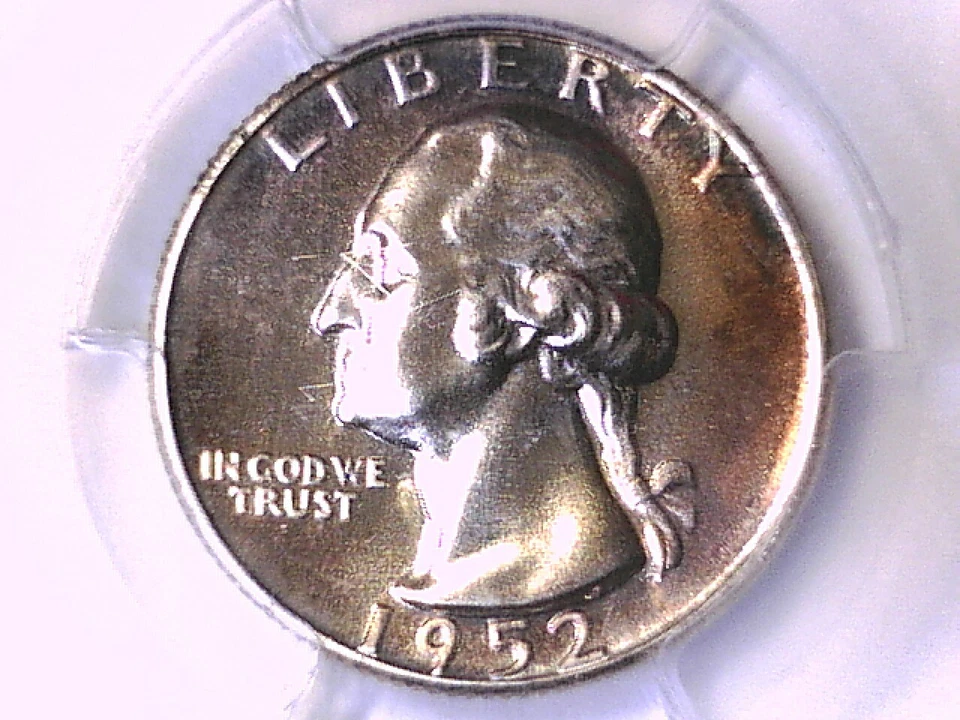 1952 Proof Washington Quarter PCGS PR 66 33282505 Toned - Image 1 of 4