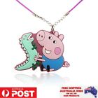 George Peppa Pig Cartoon Necklace Fashion Charm Jewellery Accessories Kids Gift