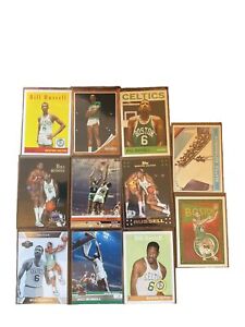 Bill Russell 11 card lot. HOFer Boston Celtics