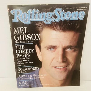 Cubierta australiana ROLLING STONE #428 -1989-MEL GIBSON JOHN HARGREAVES - Imagen 1 de 8
