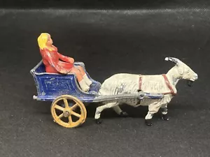 Ziegenwagen mit Mädchenreiter von Charmens (gelb 415) - Bild 1 von 10