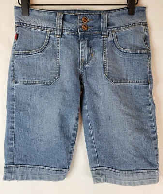 BONGO MUJER JEAN SHORTS TALLA 1 AZUL DENIM DOBLE COSTURA BERMUDA Foto 1 de 4