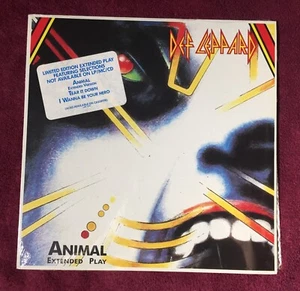 HTF MINT Def Leppard - Animal 12" Extended Play 4 tracce EP Shrink con Hype LEP 101 - Foto 1 di 15
