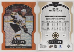2020-21 Upper Deck Allure Orange Slice Brad Marchand #14