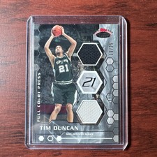07-08 Topps Stadium Club Full Court Press Tim Duncan 19/25 Dual Jersey