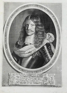 c1660 Ludwig VI. Hessen-Darmstadt Kupferstich-Porträt Haelwegh nach Duarte - Bild 1 von 1
