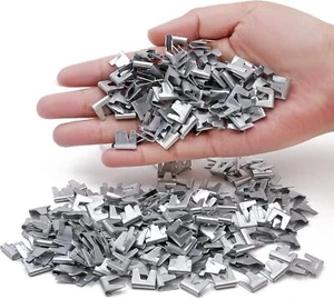 900pcs Rabbit Chicken Wire Cage Clips with Fence Pliers Hog Rings and Pliers for - Picture 1 of 9