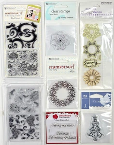 Mixed Variety of Clear Stamps by Autumn Leaves Stampology Stampendous Mostly New - Picture 1 of 20