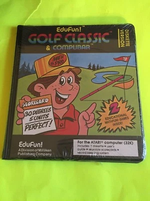 Golf Classic & Compubar  - Atari Computer - 32K Diskette - New & Sealed - Rare! - Image 1 of 2