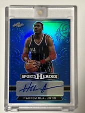 2018 Leaf Metal Sports Heroes Blue Hakeem Olajuwon auto /15 #BA-HM1