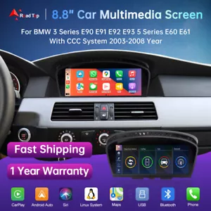 Wireless CarPlay Linux Auto Touchscreen Für BMW E90 E91 E92 E93 E60 E61 CCC - Bild 1 von 15