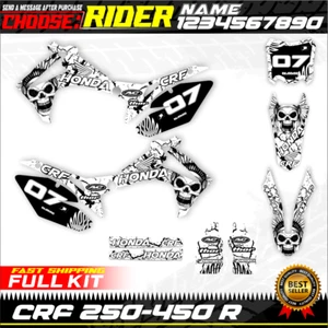 Custom Graphics Honda CRF450 2005 2006 2007 2008 Kit Decals Stickers Vinyl atv - Bild 1 von 2