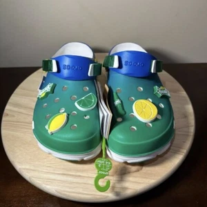 Zuecos todo terreno Crocs x Sprite sandalias cómodas verde/azul para hombre talla 11 NUEVO - Imagen 1 de 5