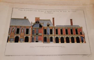 Grabado L'Hotel de Toulouse, Jean-Michel Chevotet, Jacques-François Rubia - Imagen 1 de 10