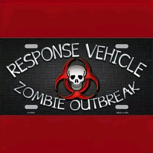 Insegna Targa " Veicolo di Risposta Zombie Epidemia " - Foto 1 di 1