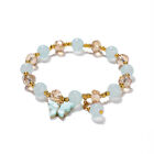 Women Girls Glass Beads Bracelet Butterfly Shape Pendant Ladies Elegant Bacelet