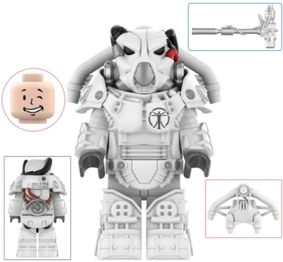 Fallout X-01 Power Armor The Institute Figur mit Super Sledge und Jetpack - Bild 1 von 2