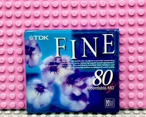 MD TDK FINE BLUE MD-FN80B 80 BLANK MINI DISC (1) (SEALED) - Picture 1 of 3