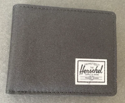 NEW Herschel Supply Co. Black Roy RFID 100% Polyester Fabric - Image 1 of 4