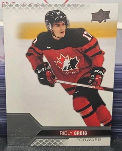 2022 Upper Deck Team Canada Ridly Greig 🇨🇦🇨🇦🇨🇦 Ottawa Senators  - Bild 1 von 2