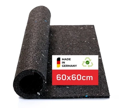 BAUHELD® Antivibrationsmatte 60x60 Rutsch Unterlage Waschmaschine Gummigranulat - Bild 1 von 4