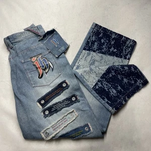 New VTG Johnny Blaze Y2K Baggy Jeans Pants 36x34 Hip Hop Skater Grunge NOS NWT - Picture 1 of 10