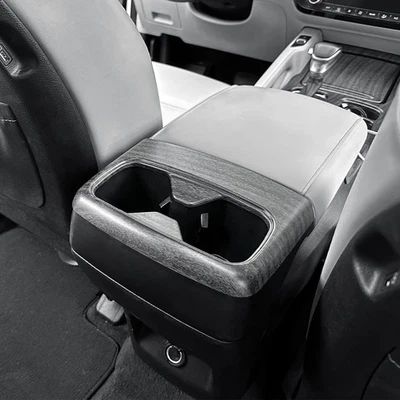 ABS Interior Rear Water Cup Holder Frame Cover Trim For KIA Telluride 2020-2025 - Image 1 of 4