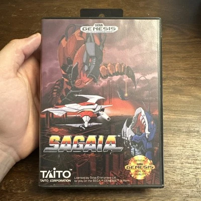 Sagaia (Sega Genesis, 1991) Complete - Tested - Authentic - Clean - Image 1 of 4