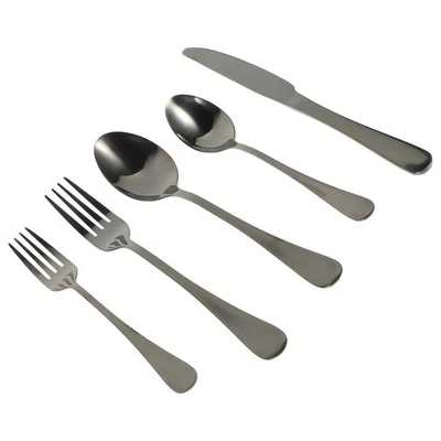  Servizio Di Posate Cucina Utensili Acciaio Inossidabile Stoviglie - Immagine 1 di 4